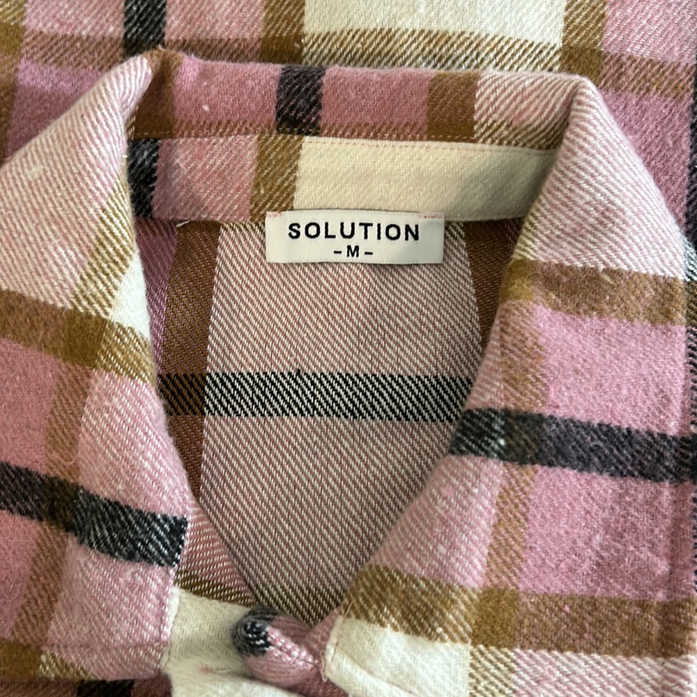 Solution Medium Oversized Shacket Shirt Jacket - image 3